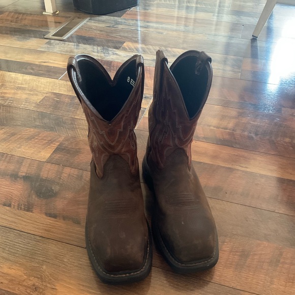 Ariat Leather Western Work Boots 8 EE - Picture 1 of 7